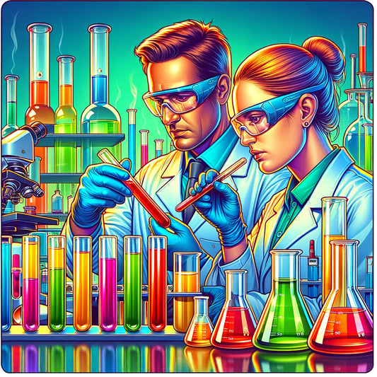 Scientist conducting research in a lab, illustrating the scientific approach behind gradual nicotine reduction methods.